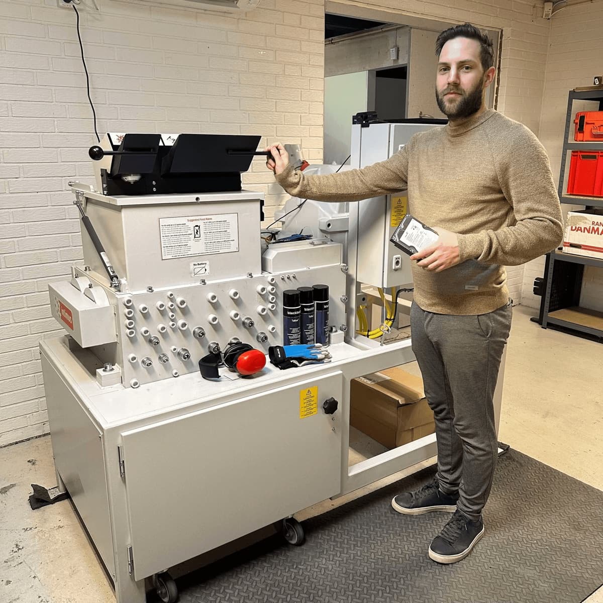 Our New Granulator in Action!
